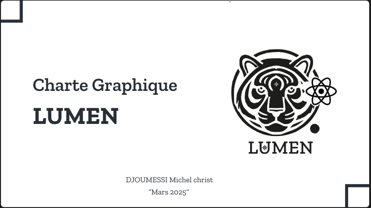 Charte graphique - LUMEN