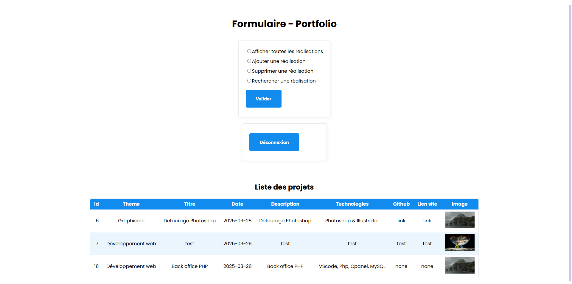 Back Office - PHP & MySQL